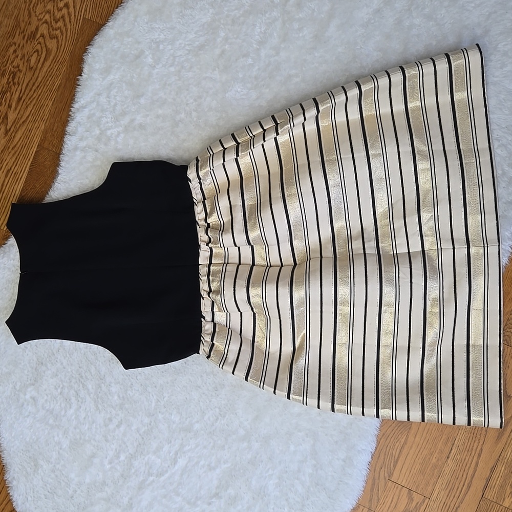 J. Crew Black/Gold Formal Dress, Womens Size 10 - Picture 10 of 10